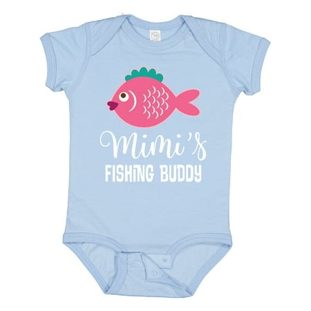 

Inktastic Mimi s Fishing Buddy Girls Girls Baby Bodysuit