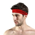 thumbnail image 2 of EnJoCho Mens Stretch Headwrap Non Slip Workout Sweatbands Adjustable Sports Headbands Sweat Wicking Workout Headbands, 2 of 4