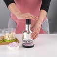 thumbnail image 4 of Trituradora de verduras Manual de acero inoxidable con cortador de ajo y jengibre Ndcxsfigh Nuevos Originales, 4 of 9