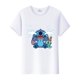 thumbnail image 1 of Disney-camisetas con estampado de Lilo Stitch para mujer, ropa de manga corta para niña, camisa blanca para niño, 1 of 7