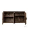 thumbnail image 4 of AENKYO Rustic Farmhouse Sideboard Storage Cabinet with Adjustable Shelves for Living Room, Rustic Brown, 4 of 9