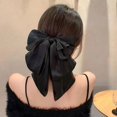 thumbnail image 5 of SSKFHGI Women Girl Retro Elegant Chiffon Lace Big Bow Hair Clip Tie Claw Clamp Pin, 5 of 8
