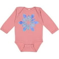 thumbnail image 3 of Inktastic Snowflake crystals diamonds Boys or Girls Long Sleeve Baby Bodysuit, 3 of 5