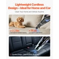 thumbnail image 3 of VEVOR Handheld Vacuum, Portable Vacuum Cleaner Cordless with HEPA Filter and Brushes, Lightweight Hand Held Cleaner with Powerful Suction, for Car, Home, Office, Pet Hair, 3 of 9