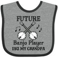 thumbnail image 3 of Inktastic Future Banjo Player Like Grandpa Boys or Girls Baby Bib, 3 of 4