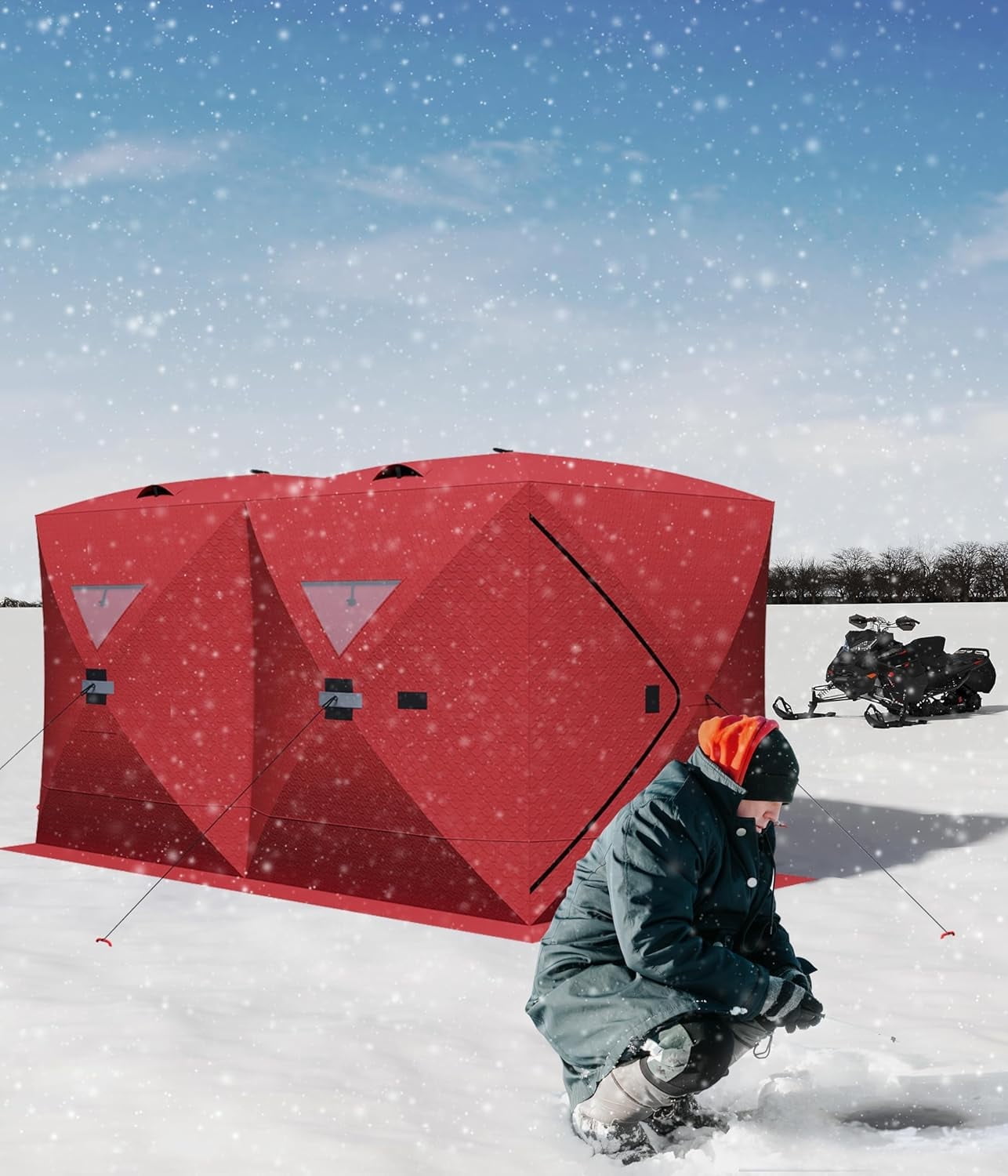 Frabill 4012662 Bro Flip-Over Shelter, Arctic Camo - Walmart.com