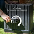 thumbnail image 2 of IRIS USA 65 ft. All-in-One Retractable Hose Reel with Garden Hose, Nozzle, and Hose Connector,  5 Spray Pattern Hose Nozzle, Easy Portable Retractable Water Hose and Storage Box for Outside Use, Black, 2 of 10