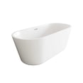 thumbnail image 4 of Elegant Kitchen & Bath BT10665GW-BNK 65 in. Soaking Bathtub, Glossy White with Brushed Nickel Trim, 4 of 7