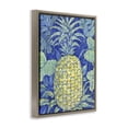 thumbnail image 3 of Stupell Industries Blue Hawaii Pineapple Food & Beverage Painting Brown Floater Framed Canvas Art Print Wall Art, 17 x 21, 3 of 9