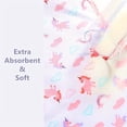 thumbnail image 4 of 4 Packs Ultra-Soft Cotton Burping Clothes - Large, Absorbent, Waterproof Baby Burp Cloths In Cute Unisex Designs, 4 of 4