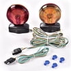 12V Magnetic Towing Amber/ Red Lights Kit Trailer RV Boat Dolly Brake Lights