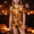 thumbnail image 2 of OJSFQUFP Girls Shorts Set Toddler Short Sleeve Print Shirts Tops Pants Outfits Button, 2 of 6
