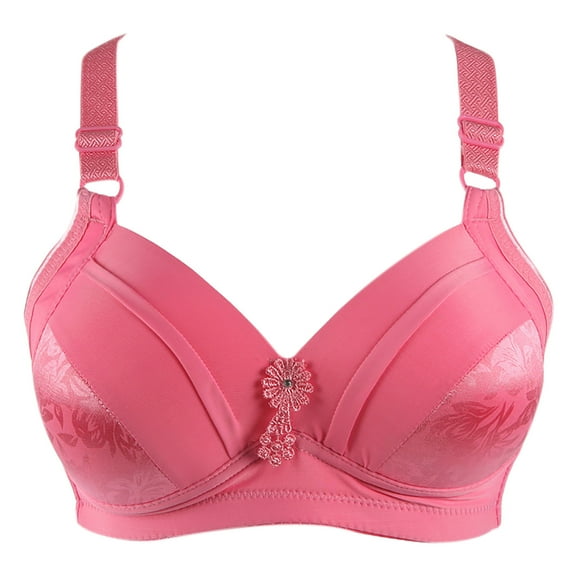 asdoklhq Sports Bras for Women,Printed Bra Wire Free Underwear One-Piece Bra Everyday Underwear