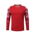 thumbnail image 2 of Haitryli Kids Boys Soccer Jersey Lightweight Long Sleeve Goalkeeper Jersey Football Goalie Training Shirts Red XXS/150, 2 of 4