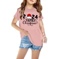 thumbnail image 1 of Fiudx Camiseta Navideña con Bonito Diseño de Mangas Abullonadas, Tejido Suave y Transpirable, Versátil para Usar con Pantalones Cortos, Faldas y Leggings, Ideal para Fiestas y Salidas Escolares, de 3, 1 of 4