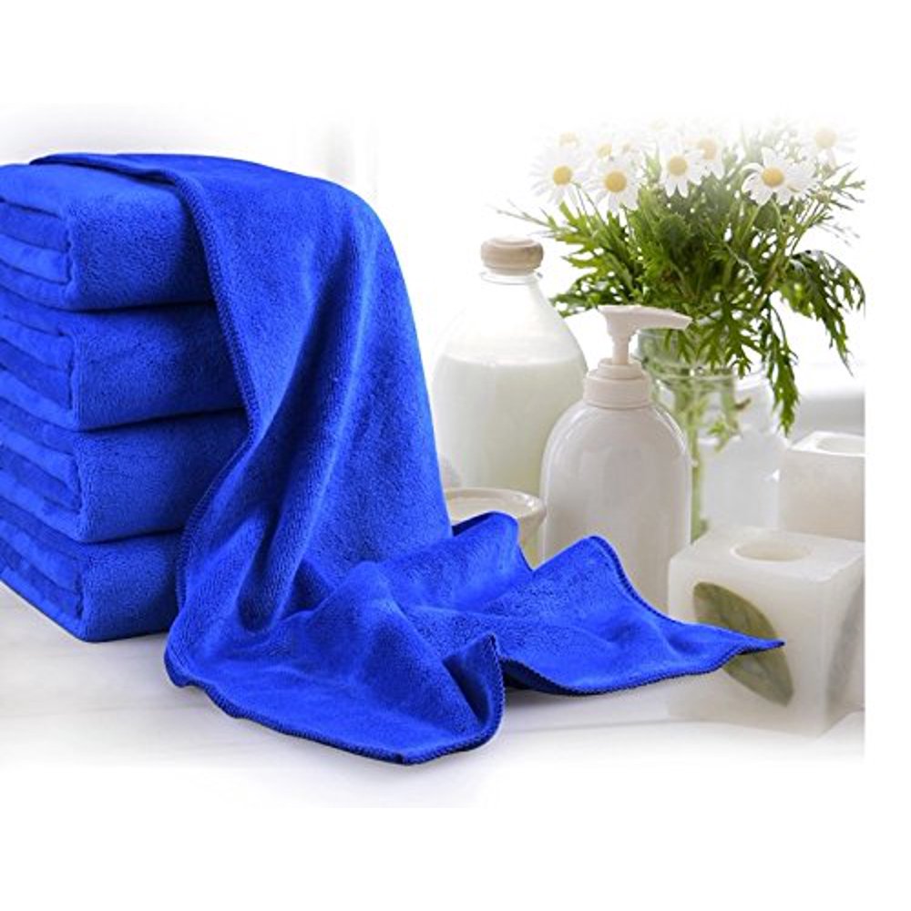 Microfiber Car Large Cleaning Drying Towel Blue 63 Inchx23.6 Inch