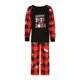 thumbnail image 1 of Pijamas Navideñas Conjuntos de 2 piezas para padres e hijos, pijamas cómodos para bebés, niños, adolescentes y adultos Kuymtek  Negro*niño 10 A para Unisex, 1 of 9