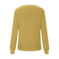 thumbnail image 4 of Sweater for Women V Neck Long Sleeve Solid Color Pullover Sweater Knit Tops, 4 of 6