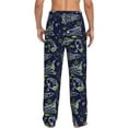 thumbnail image 3 of Daiia Hand Drawn Rockets Men's Sleep Pant with Pockets and Drawstring,Pajama Pants-XX-Large, 3 of 9