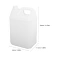 thumbnail image 2 of WEAVILUX Backpacking Water Storage Jug Transparent HDPE 1Set, 2 of 8