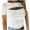 White, variant on WREESH Women's Ribbed Knit Crop Top Solid Color with Cutout Neckline and Short Sleeves Khaki