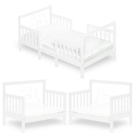 UPC: 0811048039255 | Dream On Me Polar Express Toddler Bed in White