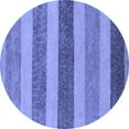 thumbnail image 1 of Ahgly Company Indoor Round Oriental Blue Modern Area Rugs, 7' Round, 1 of 4