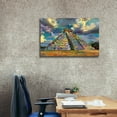 thumbnail image 3 of Epic Graffiti 'Yucatan Mexico Chichen Itza' by Pedro Gavidia, Canvas Wall Art, 40"x26", 3 of 8