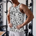 thumbnail image 5 of KLL Fall Forest Print Men's Muscle Gym Workout Stringer Tank Tops Bodybuilding Fitness T-Shirts Tank Tops Men-4X-Large, 5 of 7