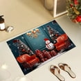 thumbnail image 5 of Christmas Carpet Entrance Door Mat Polyester Absorbent Nonslip Dirt Proof Kitchen Bathroom Entryway Porch Easy To Clean Holiday Home Decor, 5 of 6