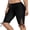 Black, variant on Alove Women's High Waisted Drawstring Swim Long BoardShorts Stretch Solid Knee Length Surfing Swim Pants