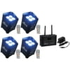 (4) Chauvet DJ Freedom Par Hex 4 Wireless DMX PAR Wash Up Lights+Wi-Fi Receiver