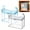 Blue + Gray, variant on Large Clear Storage Bin with Zipper & Handles, Organizer for Bedding, Seasonal Clothes & Home Organization, Zippered Storage Totes Clear Storage Bags, Space Saving,Blue - 1pc