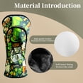 thumbnail image 3 of Golf Club Head Covers Leprechaun Beer Celebration Print Waterproof Leather Golf Head Covers for Men Women Driver Head Cover Fairway Headcover for Golf Lovers, 3 of 7