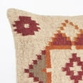 thumbnail image 6 of Fennco Styles Kilim Collection Southwestern Embroidered Wool Blend Decorative Throw Pillow, 6 of 9