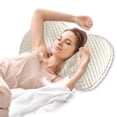 thumbnail image 2 of Cushion Seat Pad and Back Support - Neck Pillow for Soft Comfort Non-Core Knit Home and Hotel, 2 of 4