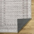 thumbnail image 3 of Hauteloom Solara Living Room, Bedroom Machine Washable Area Rug - Traditional, Transitional - Light Gray, Dark Brown, Medium Gray - 2' x 2'11", 3 of 6