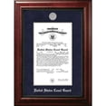 thumbnail image 2 of Patriot Frame's Coast Guard 8x10 Certificate Executive Frame with Gold Medallion with Mahogany Filet, 2 of 2