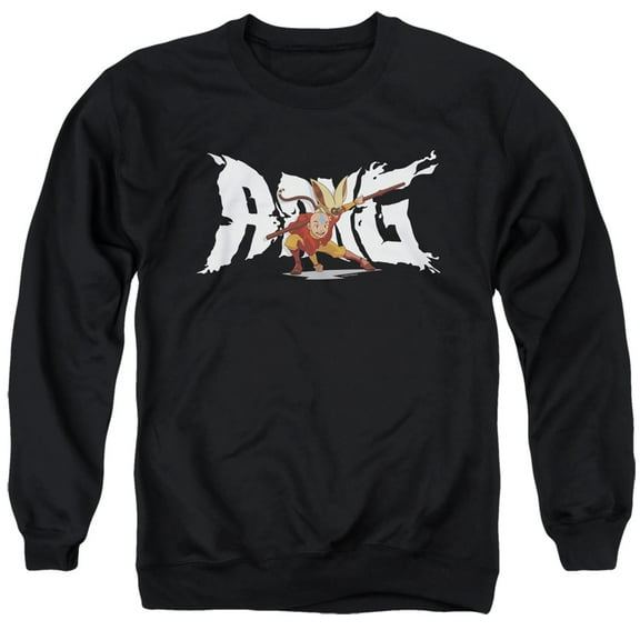 Avatar The Last Airbender Aang and Momo Unisex Adult Crewneck Sweatshirt