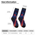 thumbnail image 2 of KLL Neon City Map Print Cool Socks Men's Women's Crew Socks Funny Crazy Novelty Stockings, 2 of 6
