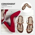 thumbnail image 3 of IDEANATEGRATE 1Par Sandalias Casuales De Mujer Con Étnico Boho Color Beige Ligeras Y Fáciles De Poner, 3 of 8