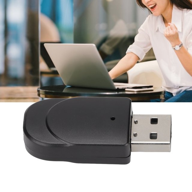 Adaptateur, Transmission Rapide Émetteur Sans Fil Récepteur Portable 2 en 1 Appel Mains Libres pour Ordinateurs