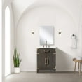 thumbnail image 3 of Laurel 24 in W x 18 in D Brown Oak Single Bath Vanity Acrylic Countertop and 18 in Mirror, 3 of 3