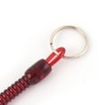 thumbnail image 3 of Unique Bargains Plastic Retractable Spiral Stretch String Lanyard Wrist Coil Keyring Key Chain 6pcs, 3 of 4