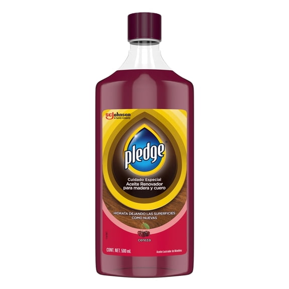 Aceite lustrador de muebles Pledge renovador aroma cereza 500 ml