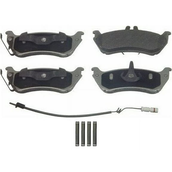 Rear Brake Pad Set - Compatible with 1998 - 2003 Mercedes-Benz ML320 Base 1999 2000 2001 2002