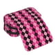 thumbnail image 4 of Disketp pink and black argyle Estuche de Lápices de Doble Capa con Tapa Abatible y Cremallera, Organizador Escolar para Adolescentes y Adultos, 4 of 7