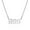 9, variant on Guodhu Angel Number Necklace, Silver Plated Stainless Steel Dainty 111~999 Pendants Choker Necklace for Women Numerology Minimalist Jewelry