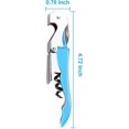 thumbnail image 2 of 3 Packs Waiter Corkscrew, Wine Openers Set, Heavy Duty Stainless Steel Wine Key, Double Hinged Bottle Opener and Foil Cutter for Restaurant Waiter Bar, 2 of 4