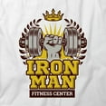 thumbnail image 2 of Iron Man Fitness T-Shirt | Motivational Workout White Tee Gift, 2 of 5